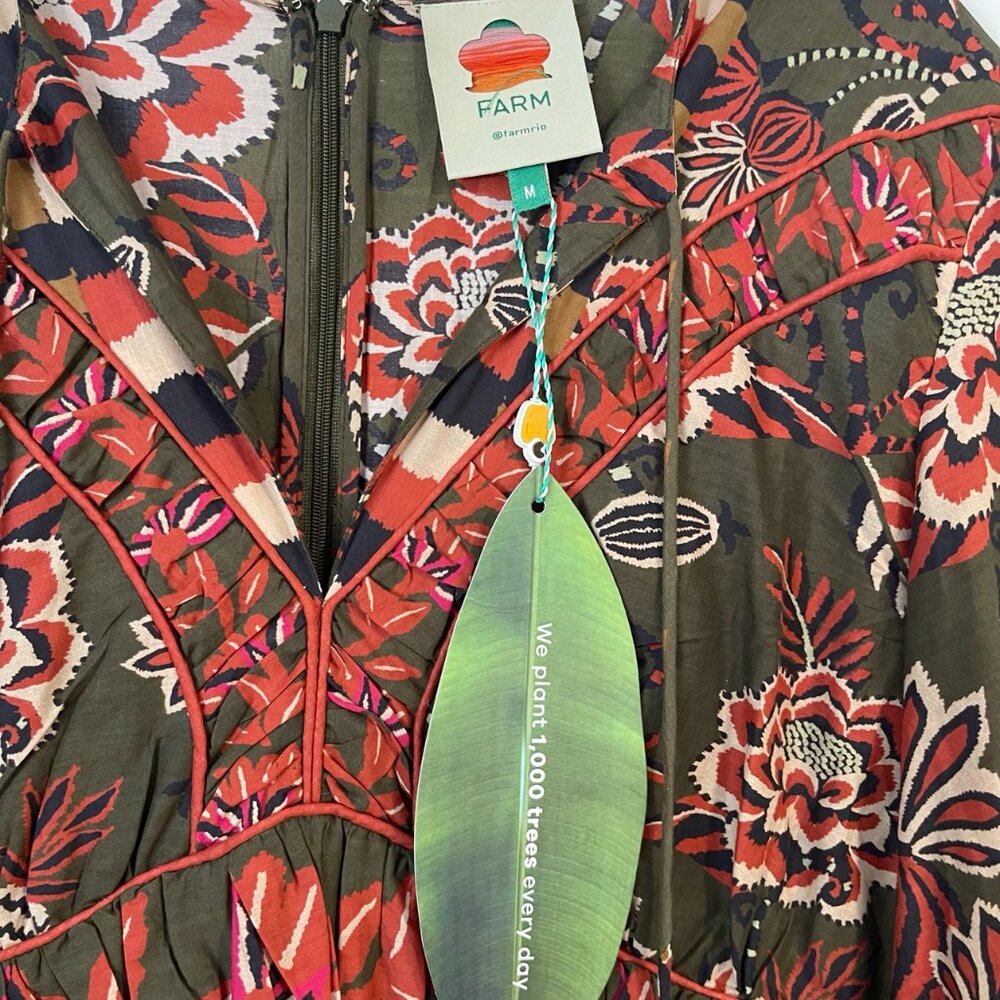 NWT Farm Rio Multicolour Ainika Floral Garden Maxi-Dress - Picture 5 of 6